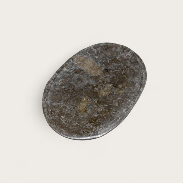 Natural Marble Stone Soap Dish Grey